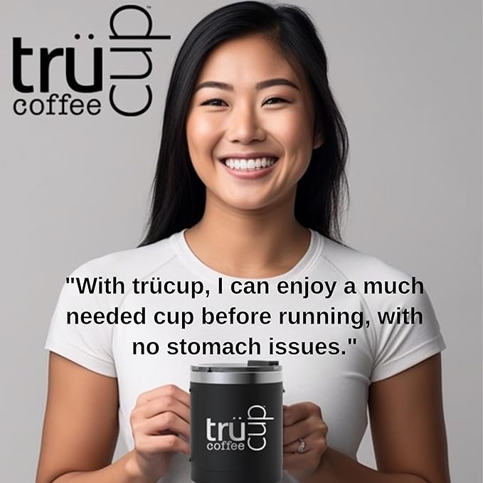 trücup Low Acid Coffee Whole Bean Coffee French Roast 5 LB Natural Water&ampSteam Process (60% Less Acid) Smooth Flavor Stomach-Friendly Rich in Antioxidants
