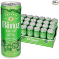 BING CRISP Energizing Juice Beverage – Apple &amp Cherry (12oz/24pk) – Made with REAL Juice! Only 2g added Sugar Low Calorie 5 B-Vitamins &amp Ginseng 100mg Caffeine Vegan Gluten + Dairy Free.