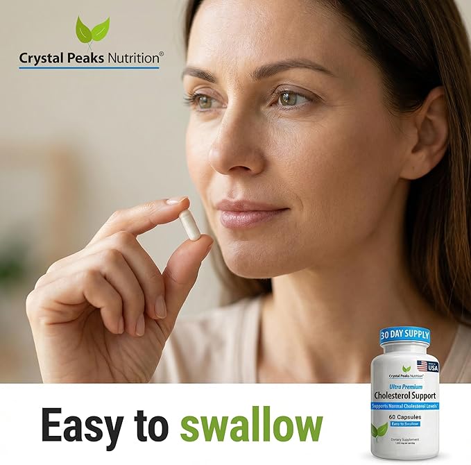 Cholesterol Supplement - All-Natural Ingredients to Support Normal Colesterol Levels. Supports Optimal Circulation. 60 Capsules