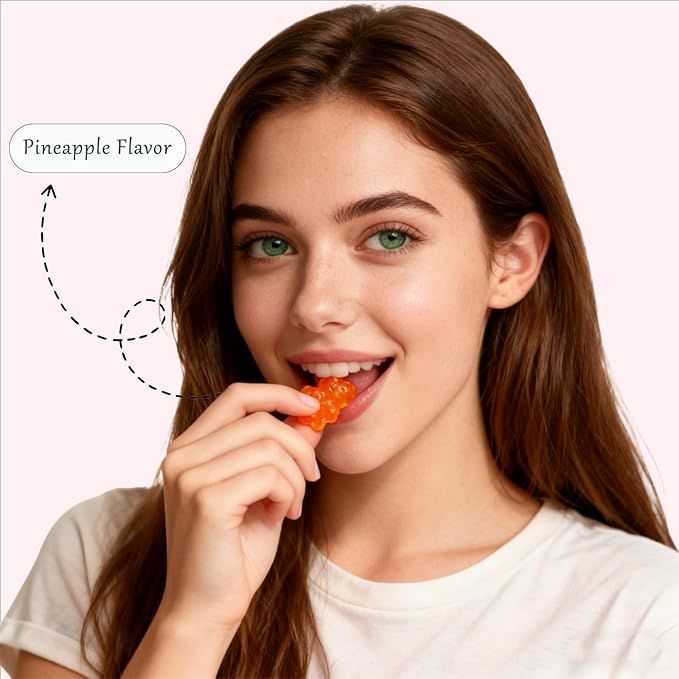 GFG Floria Premium Feminine Balance Gummies - Supports pH Balance Intimate Health &amp Closeness with Partner | Vegan Gluten-Free | Pineapple Flavor 60 Count (1pc)