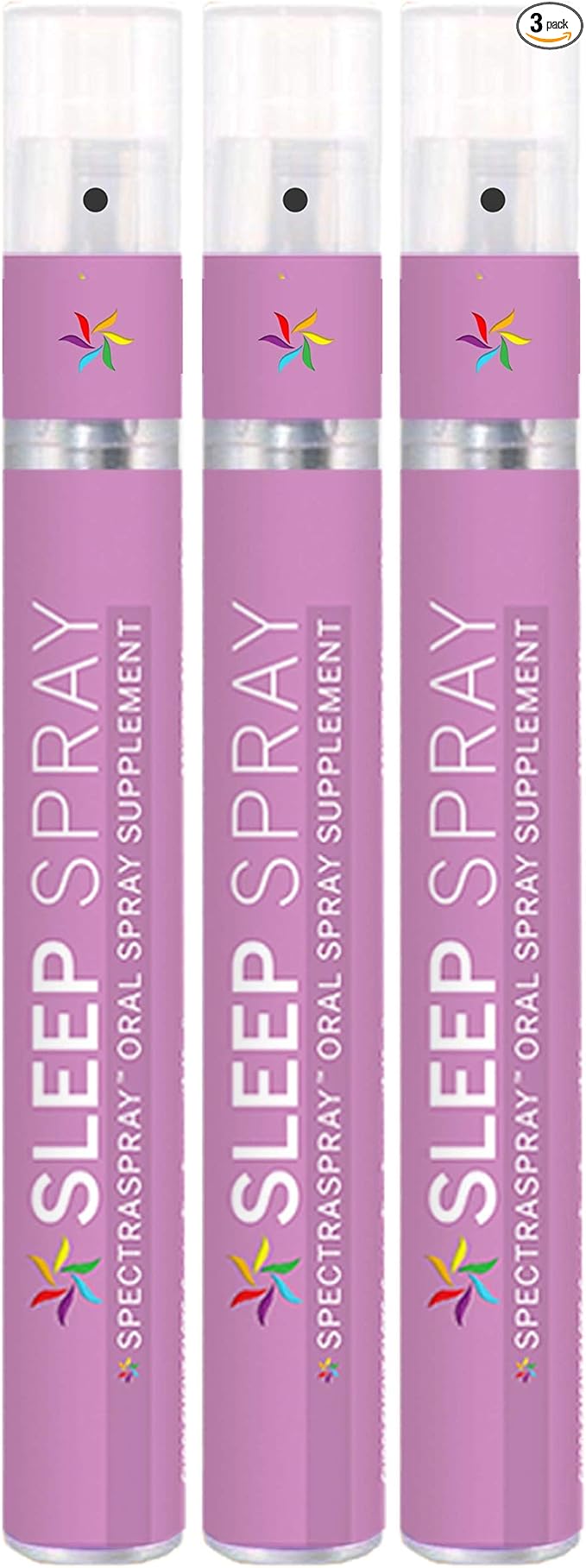 Spectraspray Sleep Support Spray Supplement 3 Pack - Supports Restfulness and Good Night's Sleep 90 Servings of Fast Acting Sleep Aid 30 Day Supply per Spray