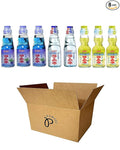 RAMUNE Japanese Soft Drink Variety 8-Pack 6.76 Fluid Ounce Each (Blueberry(3)-Yuzu(3)-Original(2))