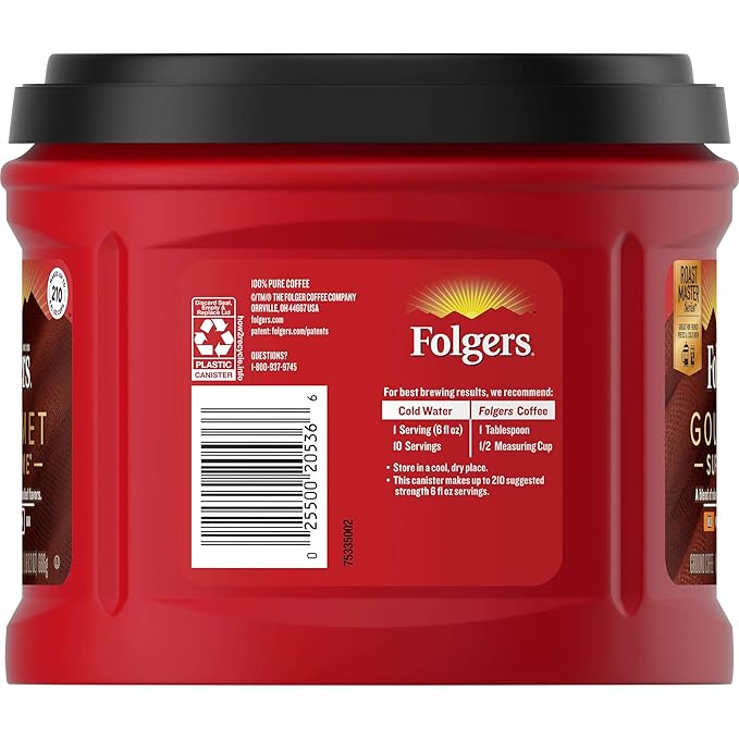 Folgers Gourmet Supreme Medium Dark Roast Ground Coffee 24.2 Ounces