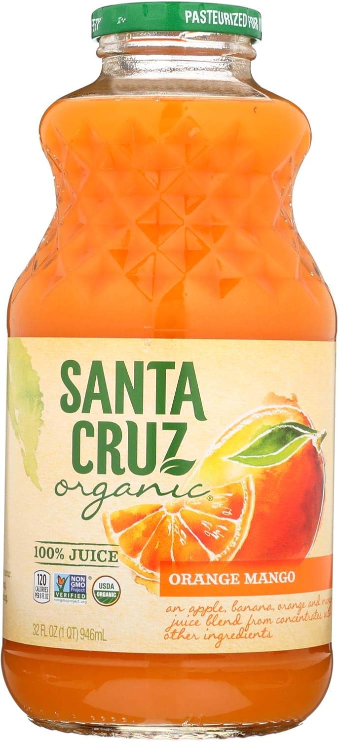Santa Cruz Organic Orange Mango Juice 32 Ounce - 12 per case.