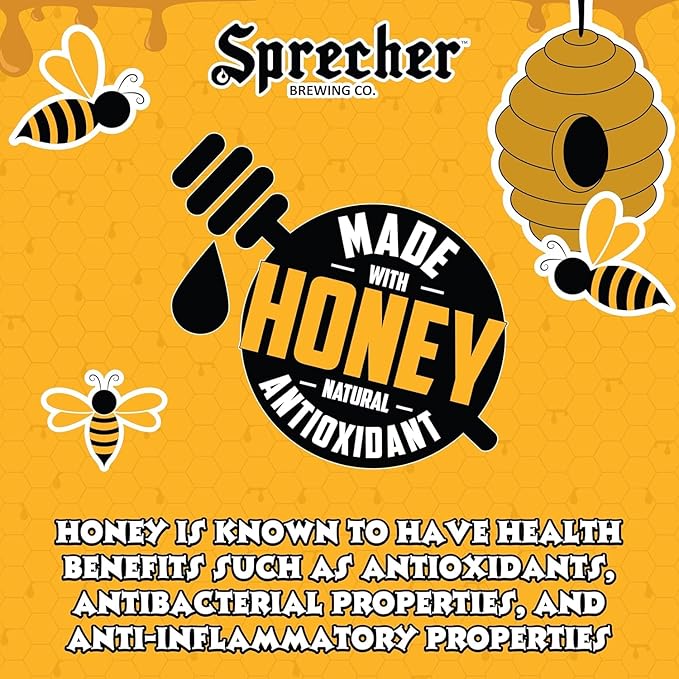 Sprecher Cream Soda &amp Orange Dream Craft Soda – Fire-Brewed with Real Honey Handcrafted Gourmet Beverages Caffeine-Free – 16 fl oz Cans (24 Pack Total)