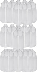 64 Oz Jugs Bottles (Pack Of 20 x 64 Oz Ea) With White Tamper Evident Screw Caps – Great for Homemade Juices Milk Smoothies Tea and Other Beverages - Food Grade BPA Free
