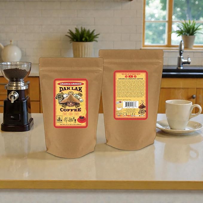 100% Dak Lak Vietnamese Coffee (Arabica Ground 1 Kilo Bag)