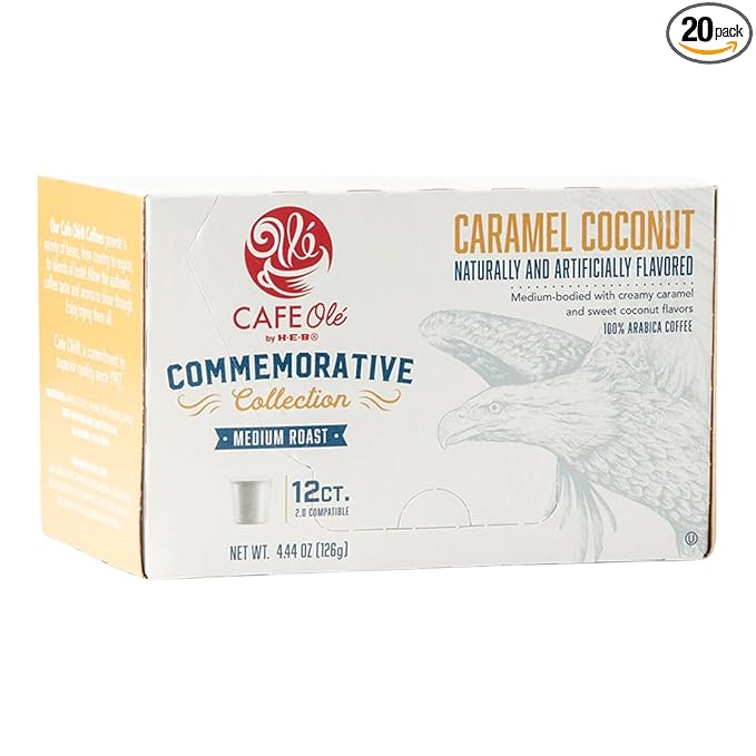 CAFE Olé by H-E-B Commemorative Collection Medium Roast Caramel Coconut Ground Coffee 12 oz