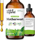 Wild &amp Organic Motherwort Tincture - Good Mood Calmness Overall Support - Supplements for Women with Motherwort Herb - Vegan Sugar &amp Alcohol-Free Extract Drops - 4 fl oz