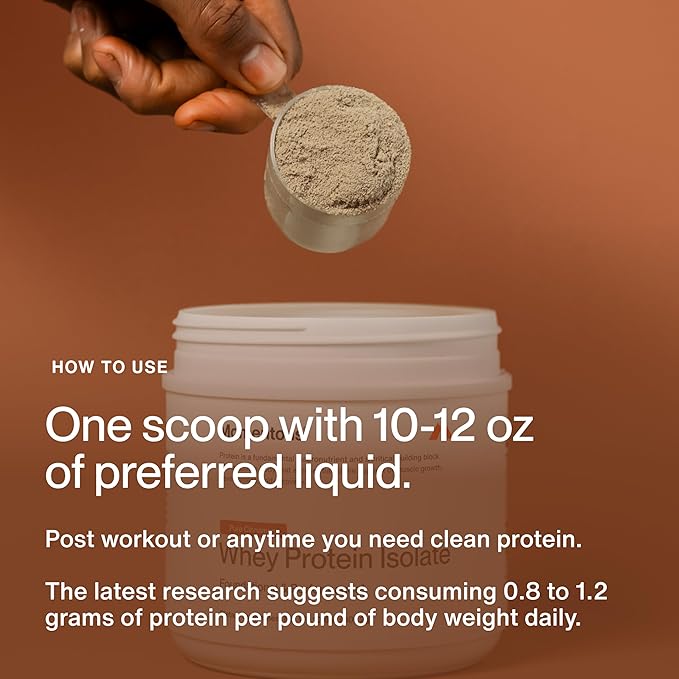 Momentous Essential Grass-Fed Whey Protein Powder - 20 g Whey Isolate Protein - NSF Certified for Sport - Gluten-Free - 12 Servings for Essential Everyday Use - Pure Cinnamon - Package May Vary