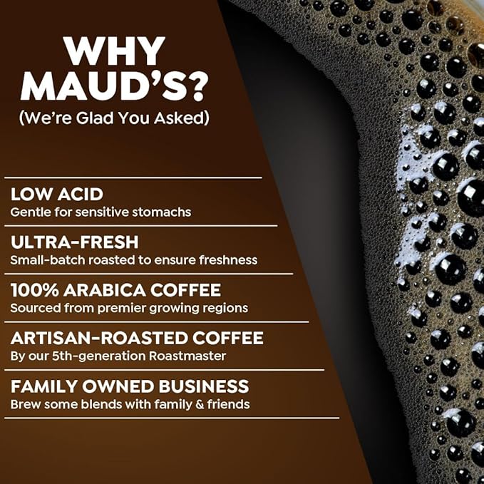 Maud's Dark Roast Coffee Pods 200ct Single Serve Pods – 100% Arabica Coffee Compatible with Keurig K Cups Maker
