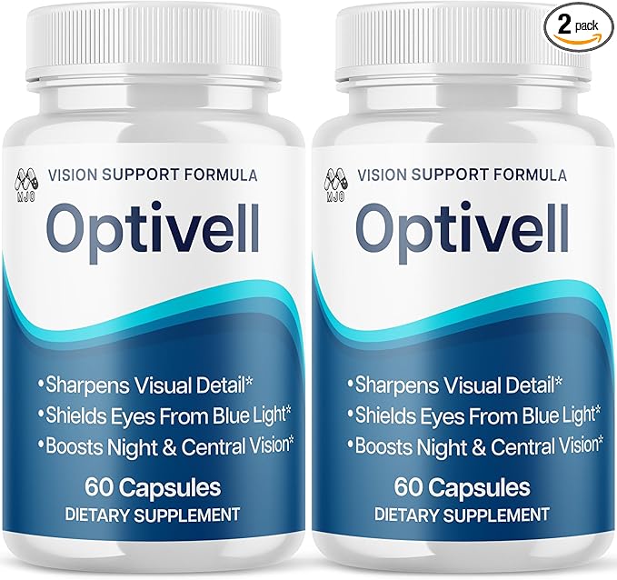 (2 Pack) Optivell Eye Capsules Official Optivell Eye Vitamin Pills with All Natural Ingredients Advanced Vision Formula Supplement Pills Supporting Ocular Health &amp Wellness Naturally (120 Capsul