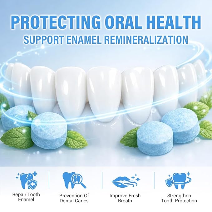Remineralizing Chewing Gum for Enamel Strength 120 Count Nano Hydroxyapatite Gum with Xylitol Sugar Free Oral Care Mints for Fresh Breath and Dry Mouth Support