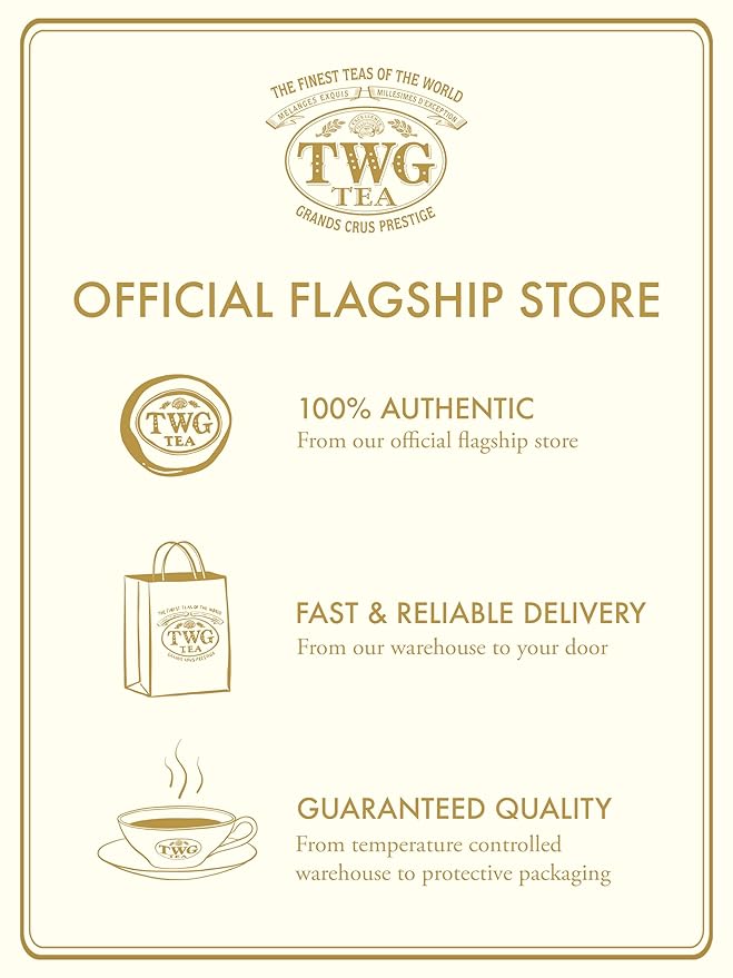 TWG Tea | Lung Ching | Green Tea | Aromatic Jade Infusion | 15 Hand Sewn Cotton Teabags | Gift Set
