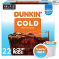 Dunkin' Brew K-Cup Pod Over Ice Keurig Single Serve K-Cup Pods 22 Count - Smooth - K-Cup Pod - Roasted Arabica - Kosher - 22 / Pack