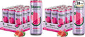 Bloom Nutrition Sparkling Energy Drink Zero Sugar 180mg Caffeine | Strawberry Watermelon | 12oz | 24 Pack | Antioxidant-Rich