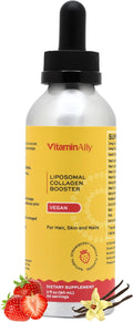 Vegan Liposomal Liquid Collagen Booster Drops | Supports Healthy Hair Skin and Nails | Vegan | Non-GMO | Sugar Free | Gluten Free | Easy to Use