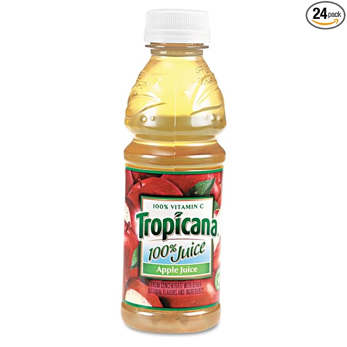 Tropicana 57178 100% Juice Apple 10oz Bottle 24/Carton (packaging may vary)