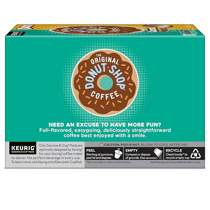 The Original Donut Shop Duos Coconut + Mocha Coffee Keurig Single Serve K-Cup Pods Medium Roast Coffee 60 Count (6 Packs of 10)