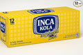 Inca Kola The Golden Kola – 12 fl oz Cans (Pack of 12) – La Kola Dorada – Peruvian Golden Soda – Carbonated Soft Drink with Unique Sweet Flavor – Imported Beverage