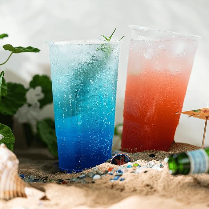 Karat [32oz - 600 ct] PP Plastic Cold Disposable Plastic Cups 104.5mm Diameter BPA Free &amp 100% Recyclable (C-KPP32)