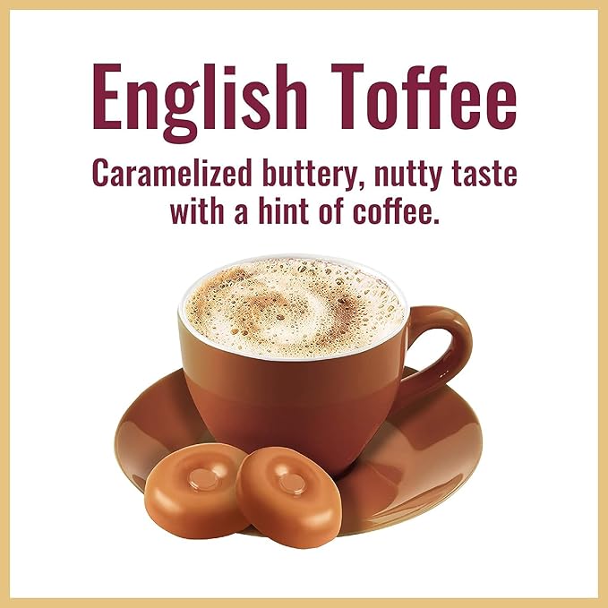 Hills Bros. Flavor Coffee (English Toffee 16 Ounce (Pack of 4)) 1.00 Pound (Pack of 4)
