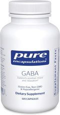Pure Encapsulations GABA - Supplement to Support Relaxation &amp Moderation of Occasional Stress - with Premium GABA Amino Acids - 120 Capsules