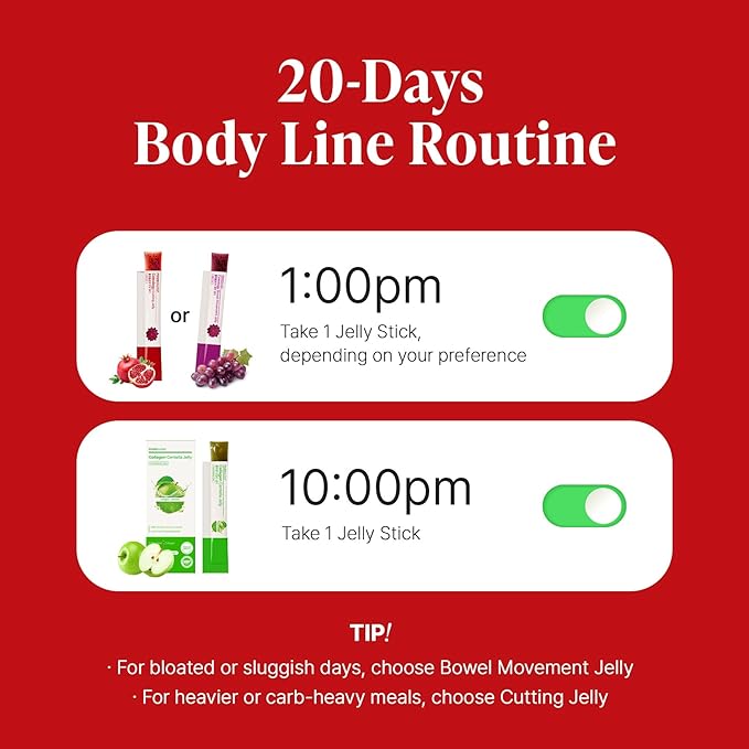 FOODOLOGY Stick Jelly Trio: Cutting &amp Bowel Movement &amp Collagen Jelly Dietary Fiber Supplement Set for Weight Management Gut Health &amp Daily Regularity Collagen Peptide with PDRN