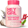 Hey Girl Hormone Balance for Women – 13-in-1 Menopause PMS &amp Cycle Support – Mood &amp Hot Flash Support – w Myo-Inositol Berberine Maca Root Black Cohosh DIM Dong Quai