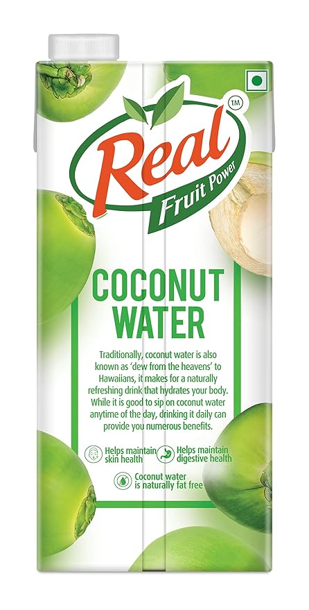 Real Fruit power Coconut Water 1 LTR Tetra Pk