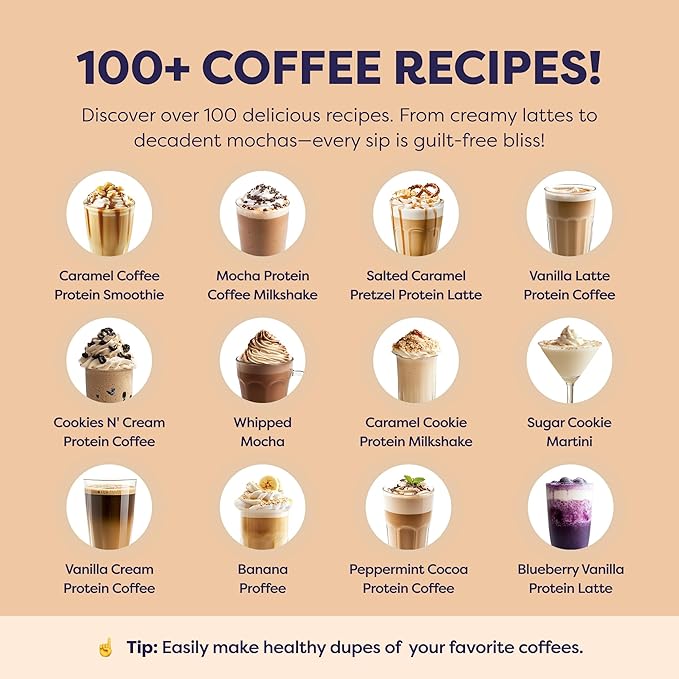 Brownie Batter Protein Iced Coffee - Premium Whey Protein &amp Instant Iced Coffees - 100% Natural Cold Brew - Zero Artificial Flavors &amp Sweeteners 80 mg Caffeine No Added Sugar 20 Servings