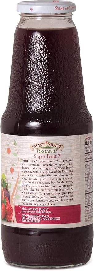 Smart Juice Super Fruit 7 Organic Juice - 33.8 fl oz (1L) - (case of 6)