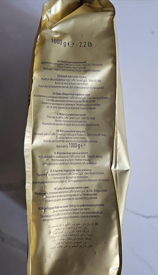 Don Carlos Premium Italian Roasted Whole Bean Coffee Blend Miscela Gold 2.2 Lbs