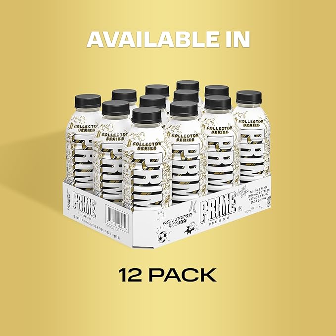 PRIME Hydration Collector Series Sports Drinks Electrolyte Enhanced for Replenishing Fluids 250mg BCAAs B Vitamins Antioxidants Low Sugar 16.9 Fl Oz 12 Pack
