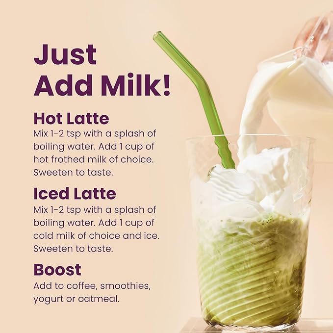 Blume Superfoods Latte - Matcha Powder with Coconut Natural Caffeine L-Theanine All Day Energy &amp Focus Sugar-Free Moringa Vegan Organic Matcha Latte from Shizuoka Japan Green Tea - 25 Serv