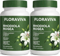 Floraviva Rhodiola Rosea Capsules | 500mg Rhodiola Rosea Extract Supplement for Stress Support Mental Focus &amp Energy Immune Function Non-GMO 60 Capsules