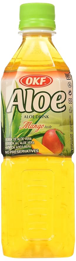 OKF Mango Aloe Drink 16.9 Fl Oz (Pack of 20)