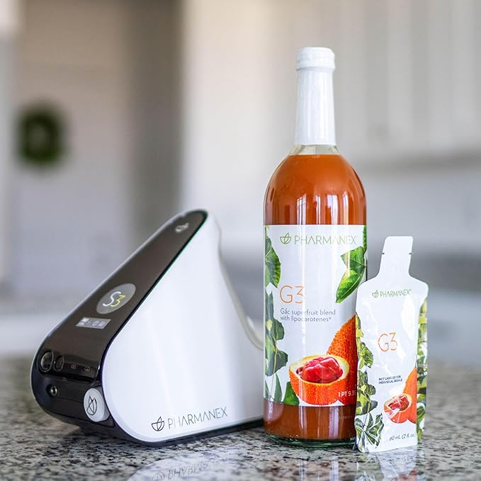 Nu Skin G3 Juice Bottles | Antioxidant Superfruit Juice Blend with Gac Pineapple &amp Lycium | Cold Pressed Fruit Juice Beverage | Daily Juice Drink | 25 fl oz | 1 Pack