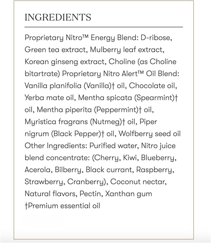 Young Living NingXia Nitro | 1 Pack (14 Sachets) | Energizing Wolfberry Drink with Green Tea &amp Korean Ginseng | Supports Focus Energy &amp Physical Fitness