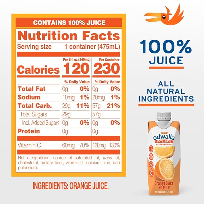 Odwalla Orange Juice and Mango Smoothie