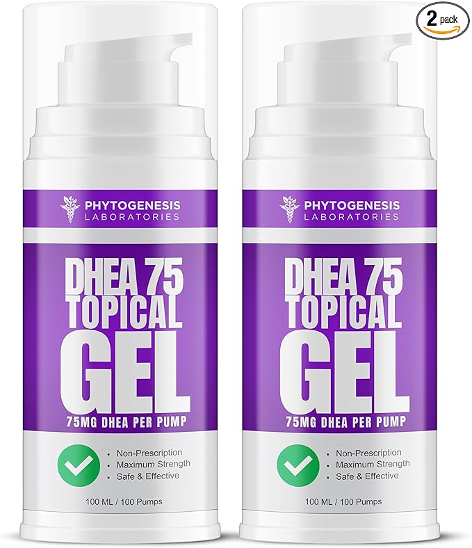 DHEA 75 – 75mg DHEA Per Pump – Promotes Healthy Aging Healthy Mood Immune Support Balanced Levels and Overall Health – One Month Supply (2)