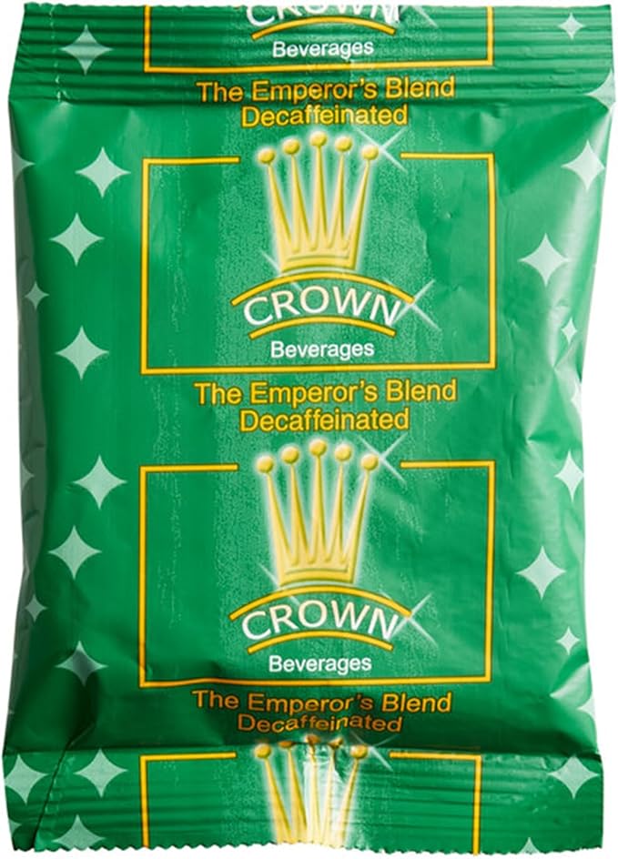 Crown Beverages Emperor's Blend Decaf Coffee Packet 2 oz. - 80/Pieces WS-110EMPBLDDEC-NPF