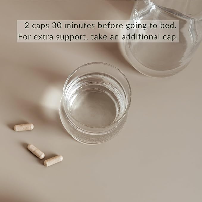 PALO Sleep &amp Stress Support – Melatonin-Free Vegan Supplement with Organic Valerian Root L-Theanine Magnesium Chamomile Lemon Balm &amp Passionflower – 90 Capsules