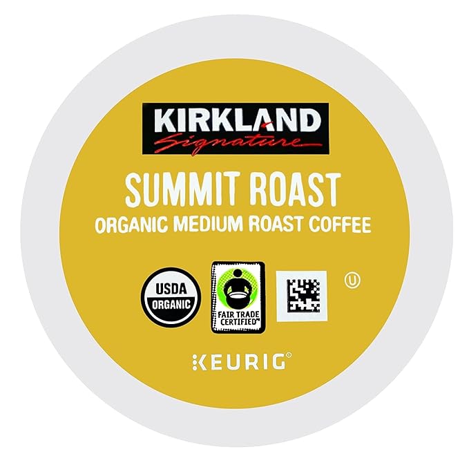 Kirkland Signature Organic Medium Blend Roast Recyclable K Cup Pods 3 lb 120 Count