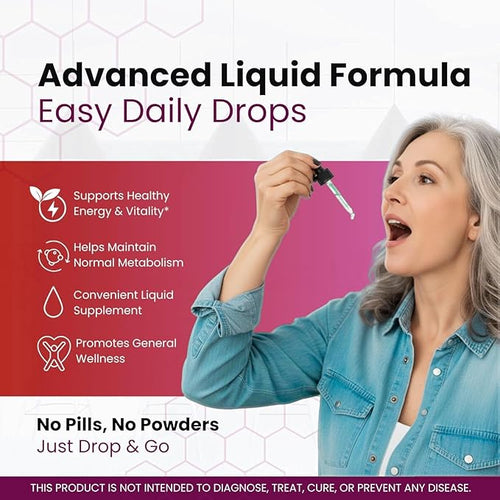 (5 Pack) Glyco Lean Drops - Official GlycoLean Advanced Liquid Supplement Drop Premium Formula - Maximum Strength All Natural Vitamins Support for Overall Health &amp Wellness 5 Bottles for 5 Month