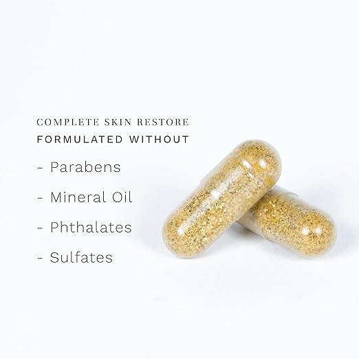 City Beauty Complete Skin Restore - Dietary Supplement - Supports Collagen &amp Elastin - Solution for Wrinkles &amp Sagging on The Face &amp Body - Anti-Aging Beauty &amp Skin Care Supplement