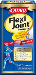 CATALO FlexiJoint Formula – Hydrolyzed Collagen Type II Chondroitin Sulfate Hyaluronic Acid Cetylated Fatty Acids Complex – Designed for Flexibility and Movement – 60 Capsules