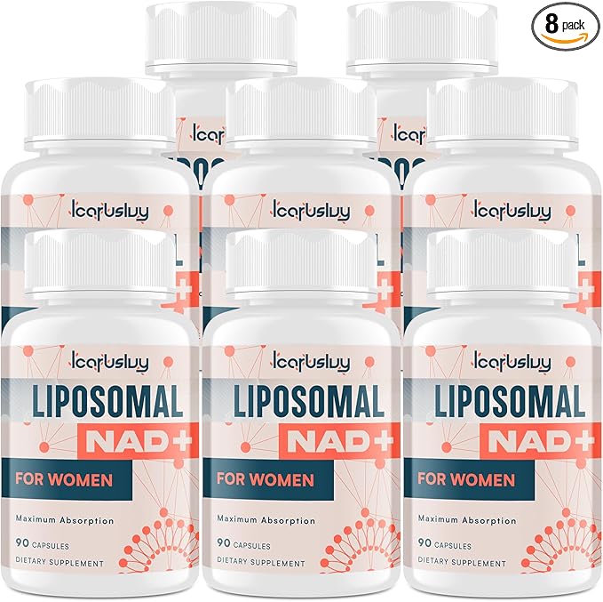 IcarusIvy 2000MG NAD Supplements for Women NMN Alternative Female Liposomal NAD+ with Ashwagandha Berberine HCL Ginkgo Biloba &amp Black Cohosh Women Focused Formula 720 Capsules