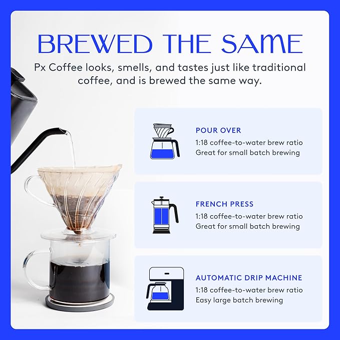 Rarebird Px Coffee – Award Winning Specialty Coffee with Paraxanthine | Caffeine Alternative for Clean Energy Focus Sleep &amp Metabolism Support | Low Acid | 100% Single-Origin Arabica Decaf | Me