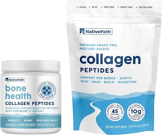 NativePath Bone Health Collagen and Collagen 45 Bundle
